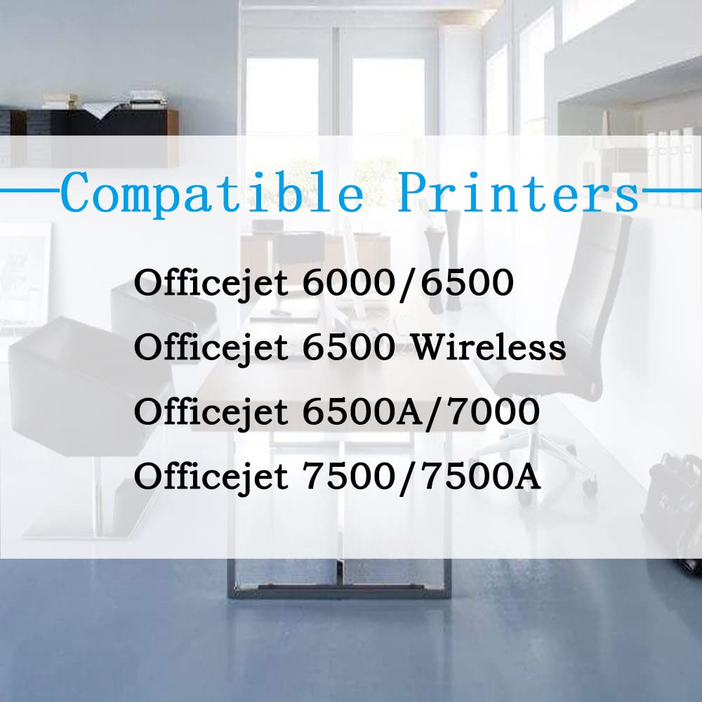 HP 920XL 920BK Compatible Ink Cartridge Replacement (8-Pack, Black) - Works with Officejet 6500/6000/7000/7500/E709 Printers | Ideal for Home & Office Printing, Documents & Photos