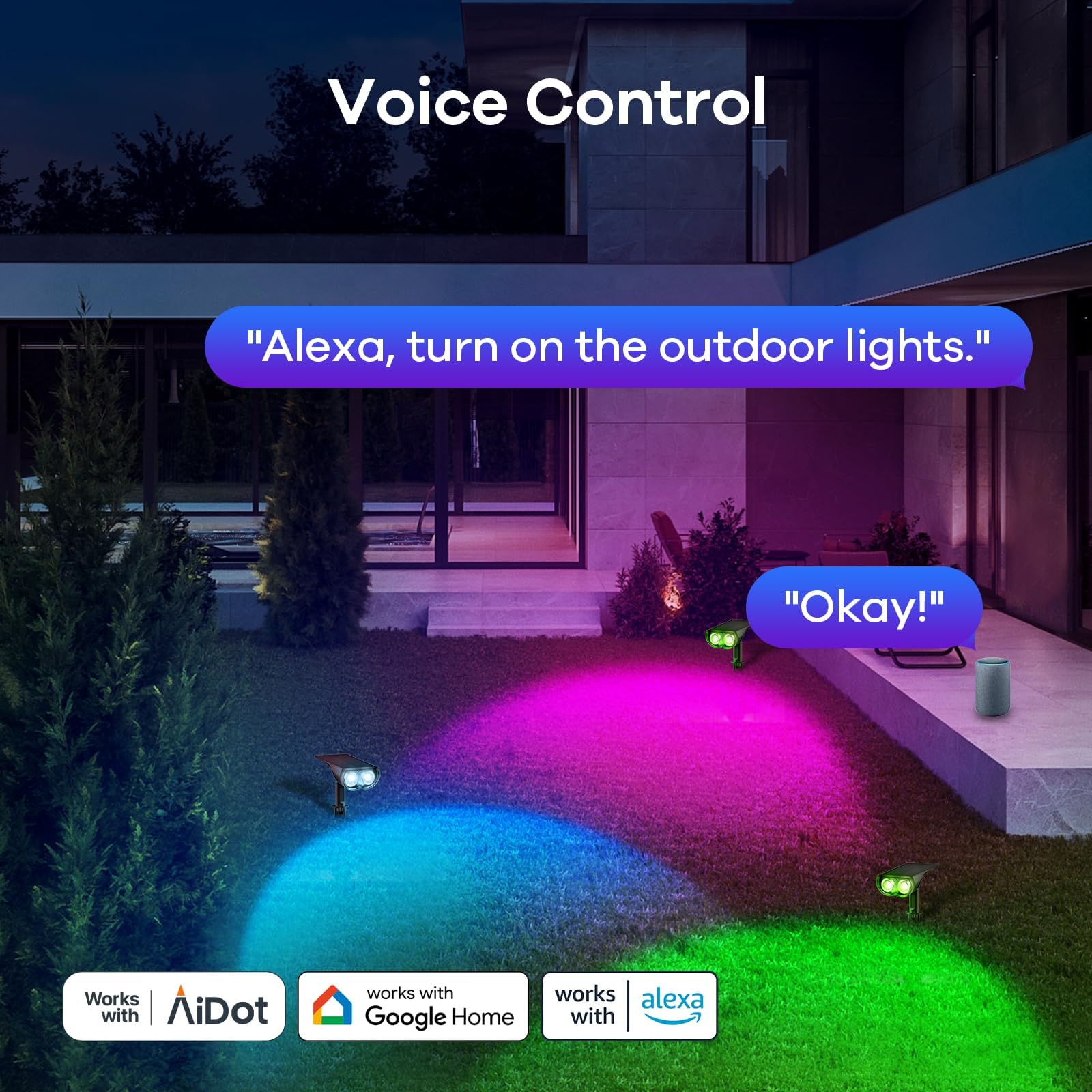 Smart Hub for Linkind Outdoor Lights - Bluetooth Mesh Control, 32 Devices, Alexa & Google Assistant Compatible - Perfect for Patio & Garden Lighting