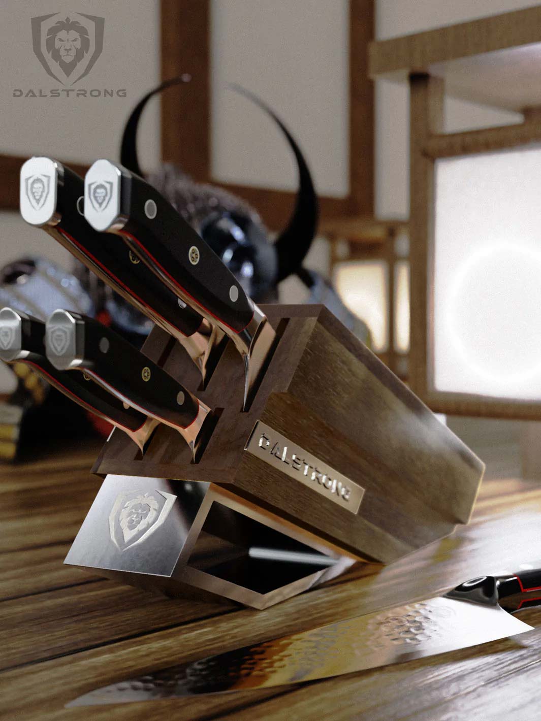 Dalstrong Shogun Series ELITE 5-Piece Knife Block Set - High-Quality Japanese Steel Knives for Professional Chefs & Home Cooking