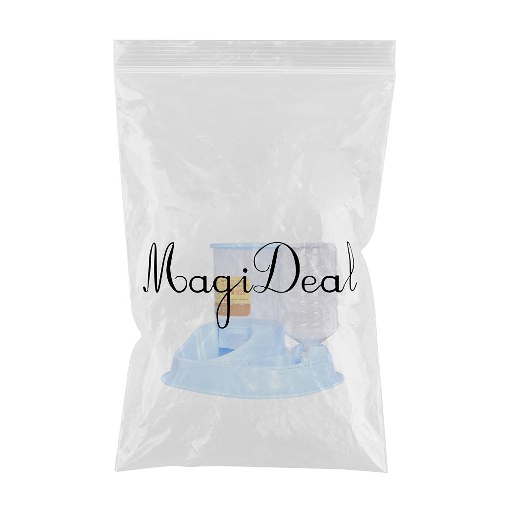 UJEAVETTE® 自动宠物饮水机喂食器 - 猫狗通用智能喂水喂食一体机，蓝色，适合家庭、办公室、旅行使用