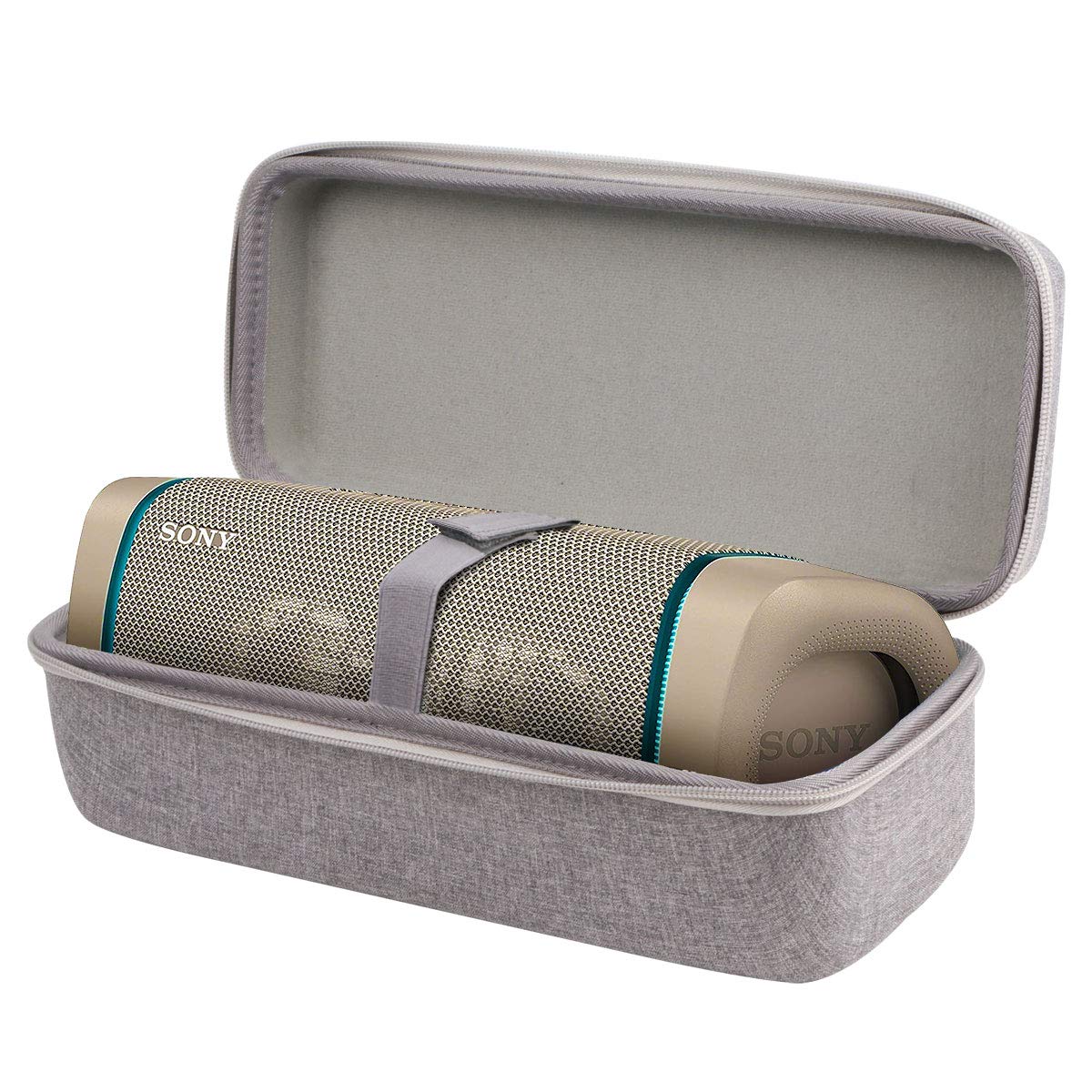 Aenllosi Hard Protective Carrying Case for Sony SRS-XB33 Extra BASS Bluetooth Speaker - IP67 Waterproof Shockproof Cover (Grey) - Perfect for Travel, Outdoor Adventures & Daily Use