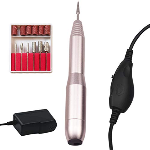 Professional Electric Nail Drill Kit - Acrylic Nail File, Cuticle Remover & Polish Remover Bits for Salon & Home Manicure | Perfect for DIY Nail Art, Gel Extensions & Pedicures