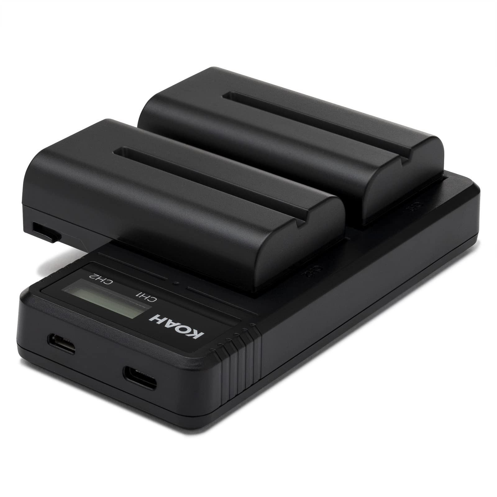 Hollyland Mars 400S PRO SDI/HDMI Wireless Video Transmission System with Koah Triple Shoe Mount, 2-Pack Sony NP-F570 3350mAh Batteries & Dual USB-C LCD Charger - 4-in-1 Bundle for Live Streaming, Film Production & Broadcast Events