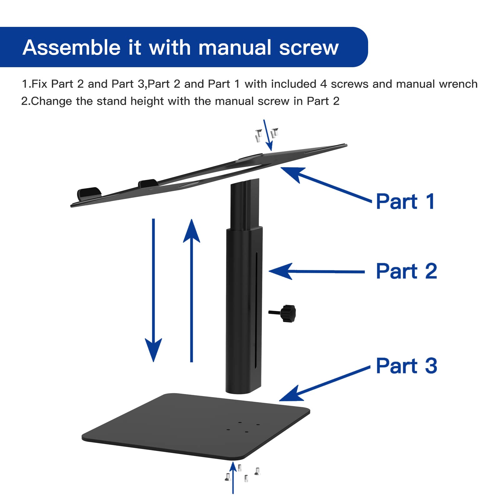 BESIGN LSX6 Ergonomic Adjustable Laptop Stand for 10-14