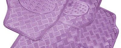 Premium Car Floor Mats - Black, Carbon, Blue, Red, Pink, Chrome, Silver, Purple Checker Pattern - All-Weather Protection for Sedans, SUVs & Trucks - Easy to Clean & Anti-Slip Design