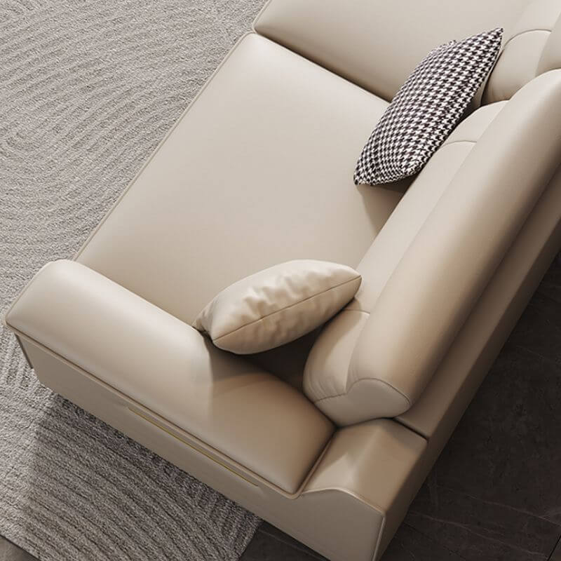 L-Shaped Left-Facing Reclining Sofa with Hidden Support - Modern Living Room Furniture for Relaxation & Entertainment