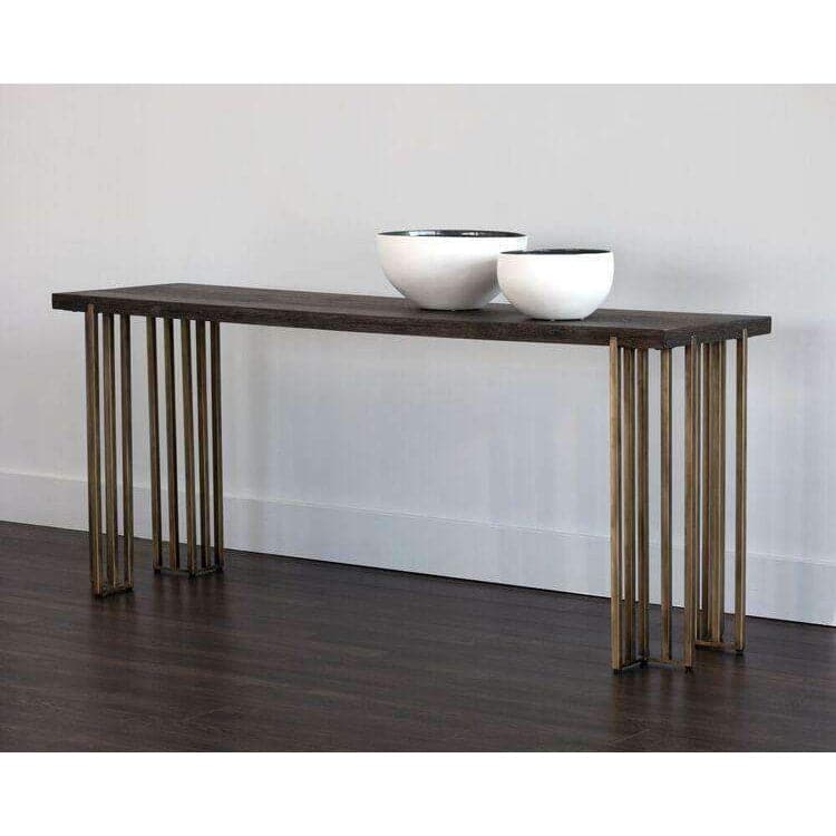 Modern Alto Console Table - Entryway Sofa Table with Storage Shelf - Perfect for Hallway, Living Room & Bedroom Decor