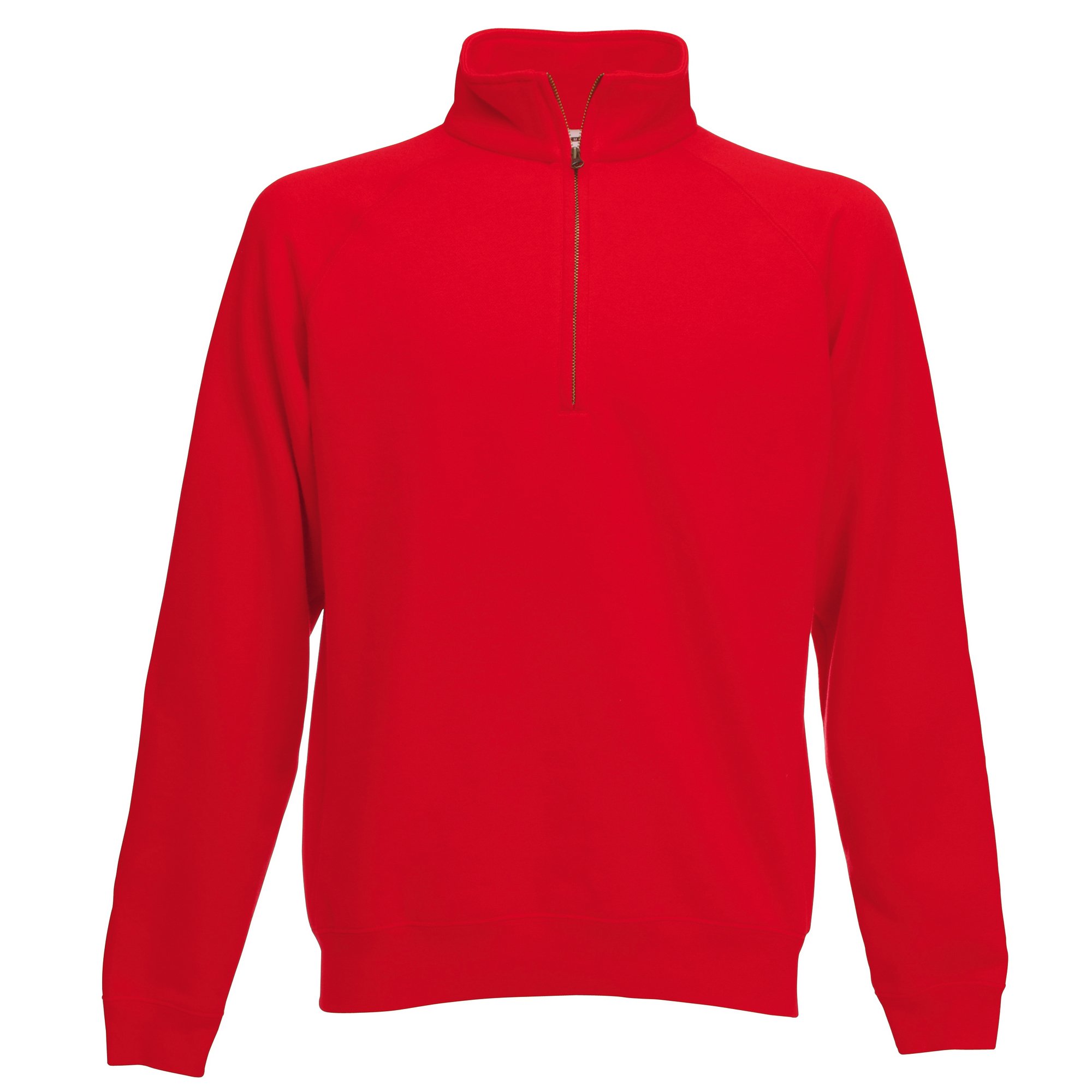 Fruit of the Loom Men's Zip Neck Sweatshirt - Medium Size, Heather Grey - Comfortable Casual Pullover for Everyday Wear, Workout & Outdoor Activities