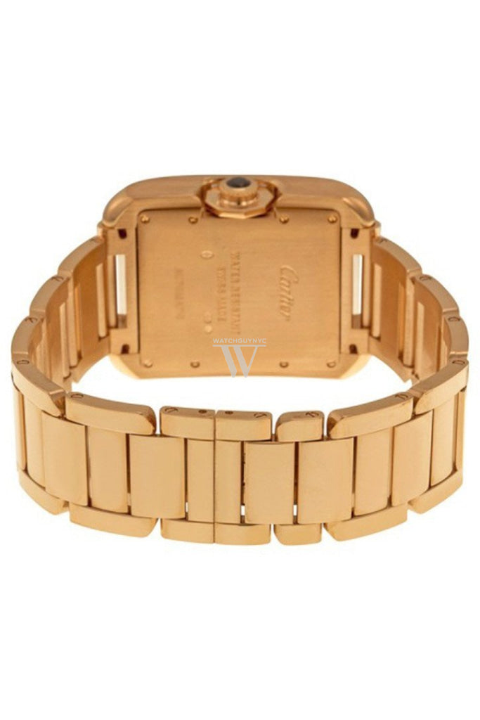 Cartier Tank Anglaise Silver Dial 18kt Rose Gold Women's Watch W5310003 - Luxury Dress Watch for Business & Formal Occasions
