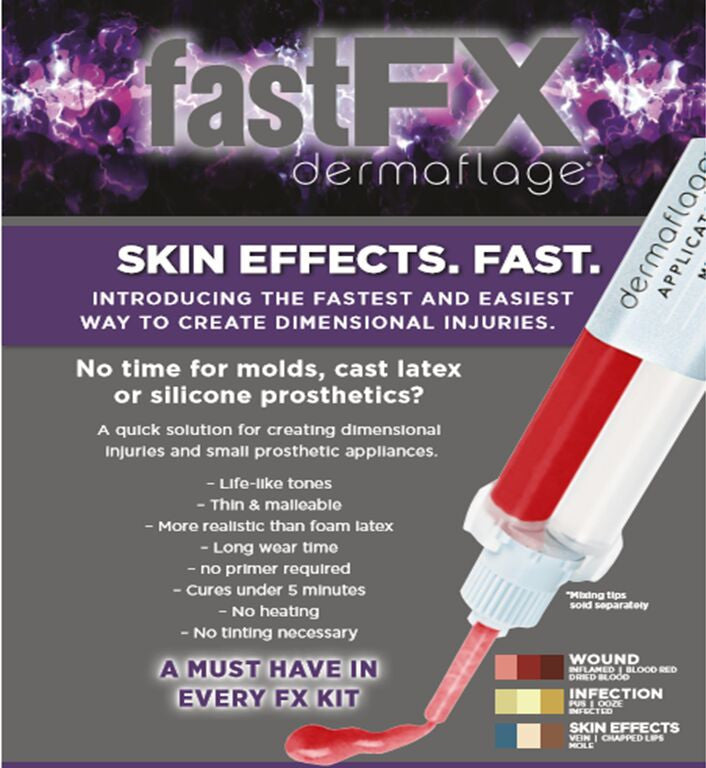 Dermaflage FastFX Scar & Wrinkle Concealer Kit - Professional Makeup for Acne Scars, Wrinkles & Skin Imperfections - Perfect for Daily Use, Special Events & Photo Shoots