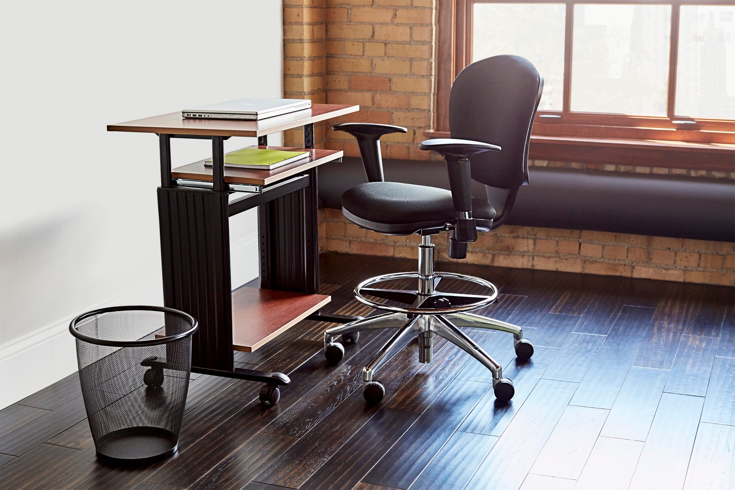 Safco Metro Series Drafting Stool 3442 - Adjustable Height Ergonomic Office Chair for Architects & Designers | Perfect for Drafting Tables, Home Office & Studio Workspaces
