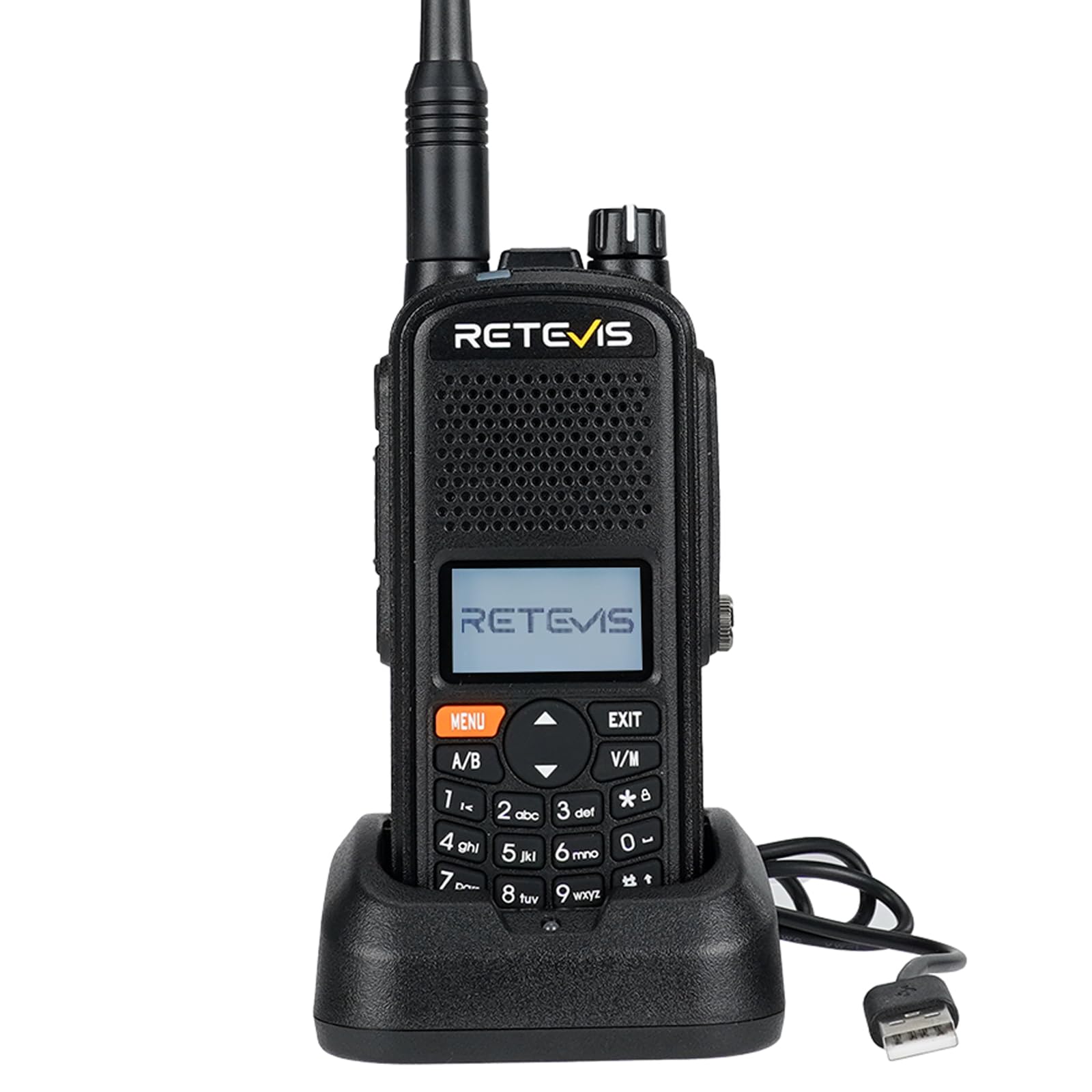 Retevis A61 IP67 Waterproof Ham Radio Walkie Talkie with GPS, 2m/70cm Dual Band FM/AM, 2200mAh Long Battery Life, USB-C Charging - Perfect for Emergency Rescue, Outdoor Hunting, Camping & Ham Radio Events (1 Pack)