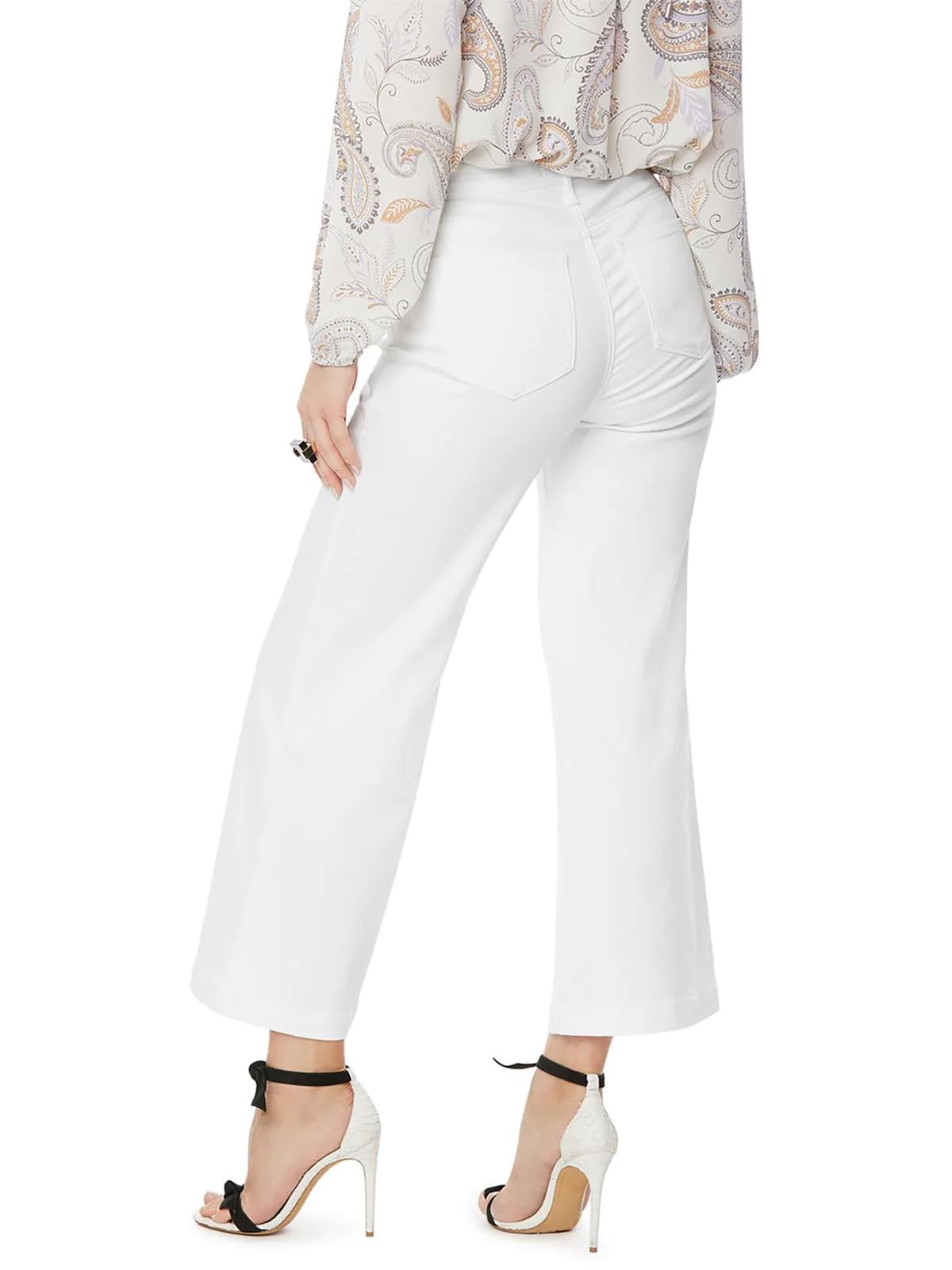 NYDJ Women's Teresa Wide Leg Ankle Jeans - Comfortable Stretch Denim Pants for Casual Wear & Office Outfits | Perfect for Everyday Style & Business Casual Looks