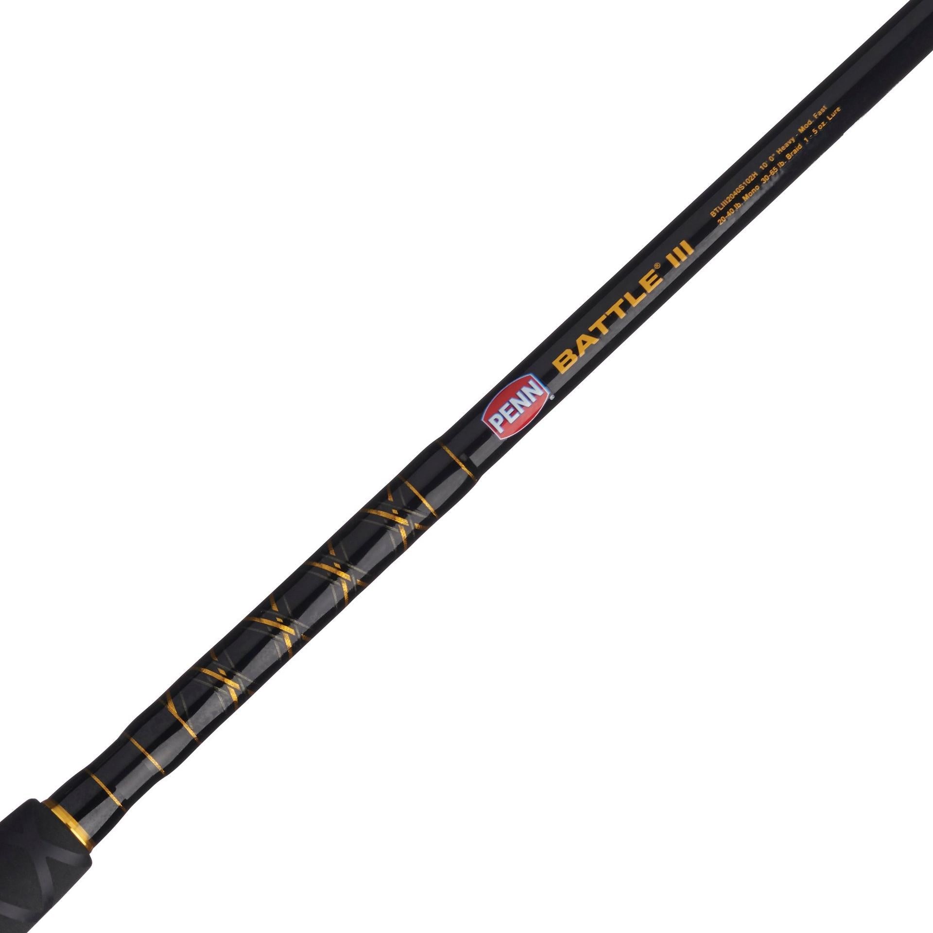 Battle® III Spinning Rod and Reel Combo - Premium Fishing Gear for Freshwater & Saltwater Anglers - Perfect for Bass, Trout, and Saltwater Fishing Adventures
