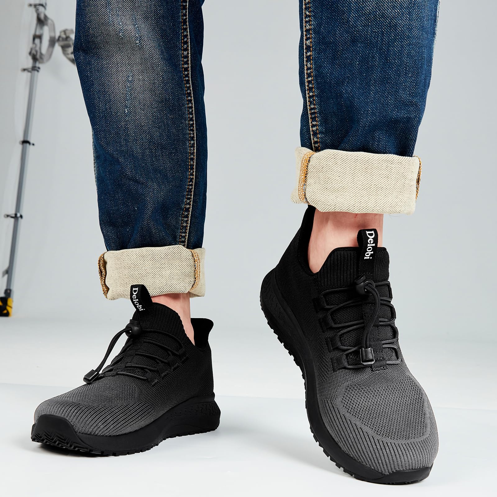 AEHAO Non-Slip Men's Work Shoes - Waterproof Slip-Resistant Sneakers for Restaurant & Kitchen Staff - Breathable Lightweight Shoes for Food Service Professionals - Ideal for Chefs, Waiters & Hospitality Workers