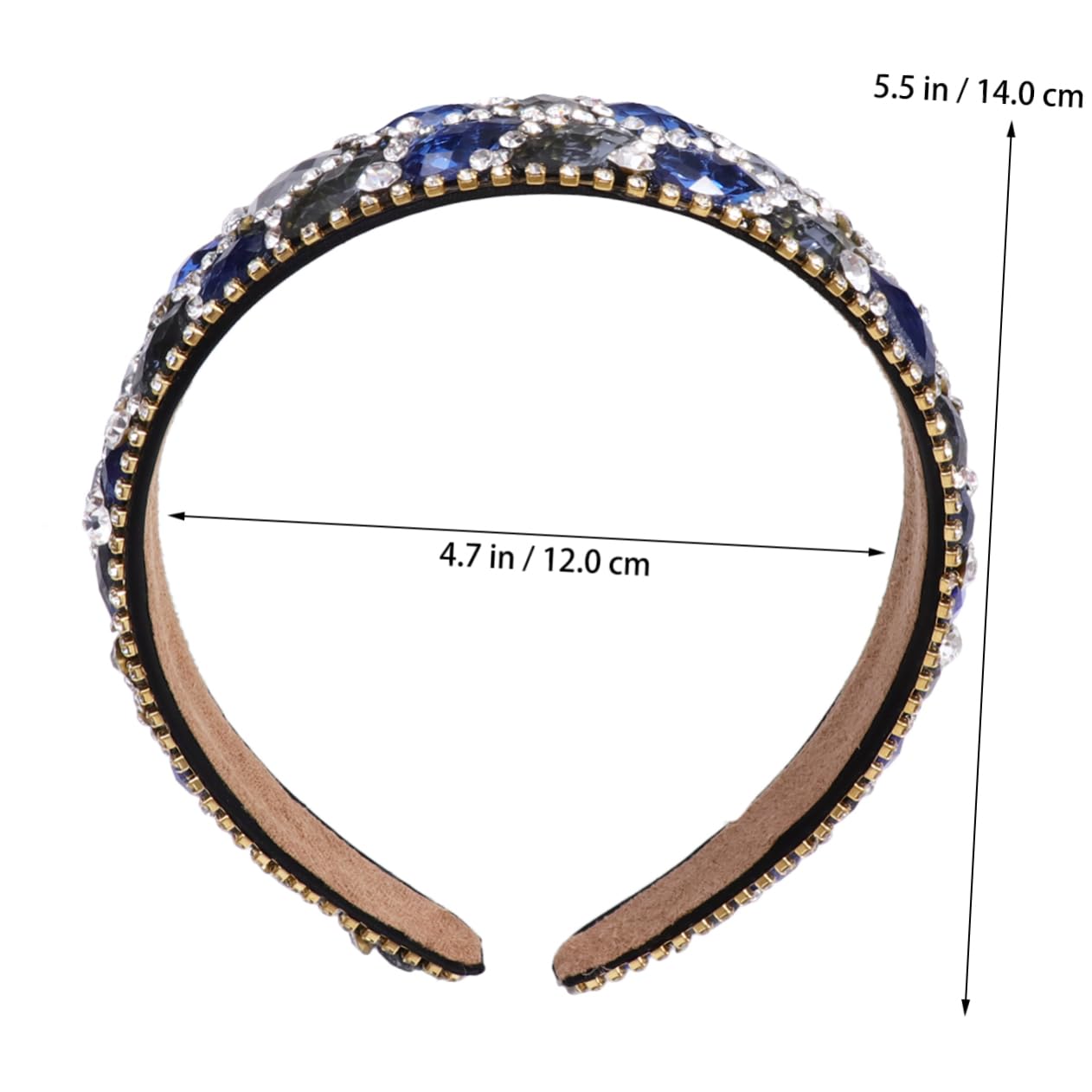 Beavorty Rhinestone Headband for Women - Elegant Crystal Hair Accessories, Fashionable Headwear for Parties, Weddings & Special Occasions