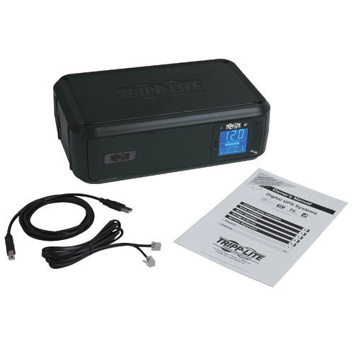 Tripp Lite SMART1000LCD 1000VA UPS Battery Backup with LCD Display & USB Ports - 120V Uninterruptible Power Supply for Home Office, Computer, Router & Electronics Protection
