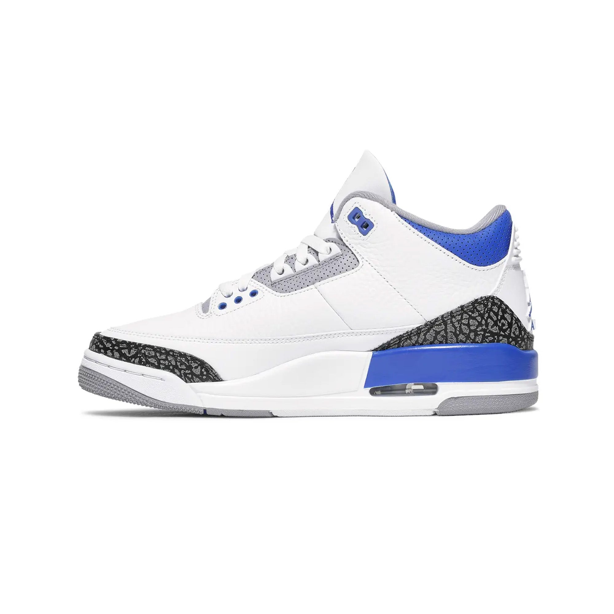 Air Jordan 3 'Racer Blue' Retro Sneakers (2021 Release) - Men's Basketball Shoes for Casual Wear & Street Style