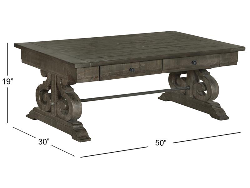 Modern Rectangular Cocktail Table - Stylish Coffee Table for Living Room, Lounge & Office - Perfect for Entertaining Guests & Relaxing