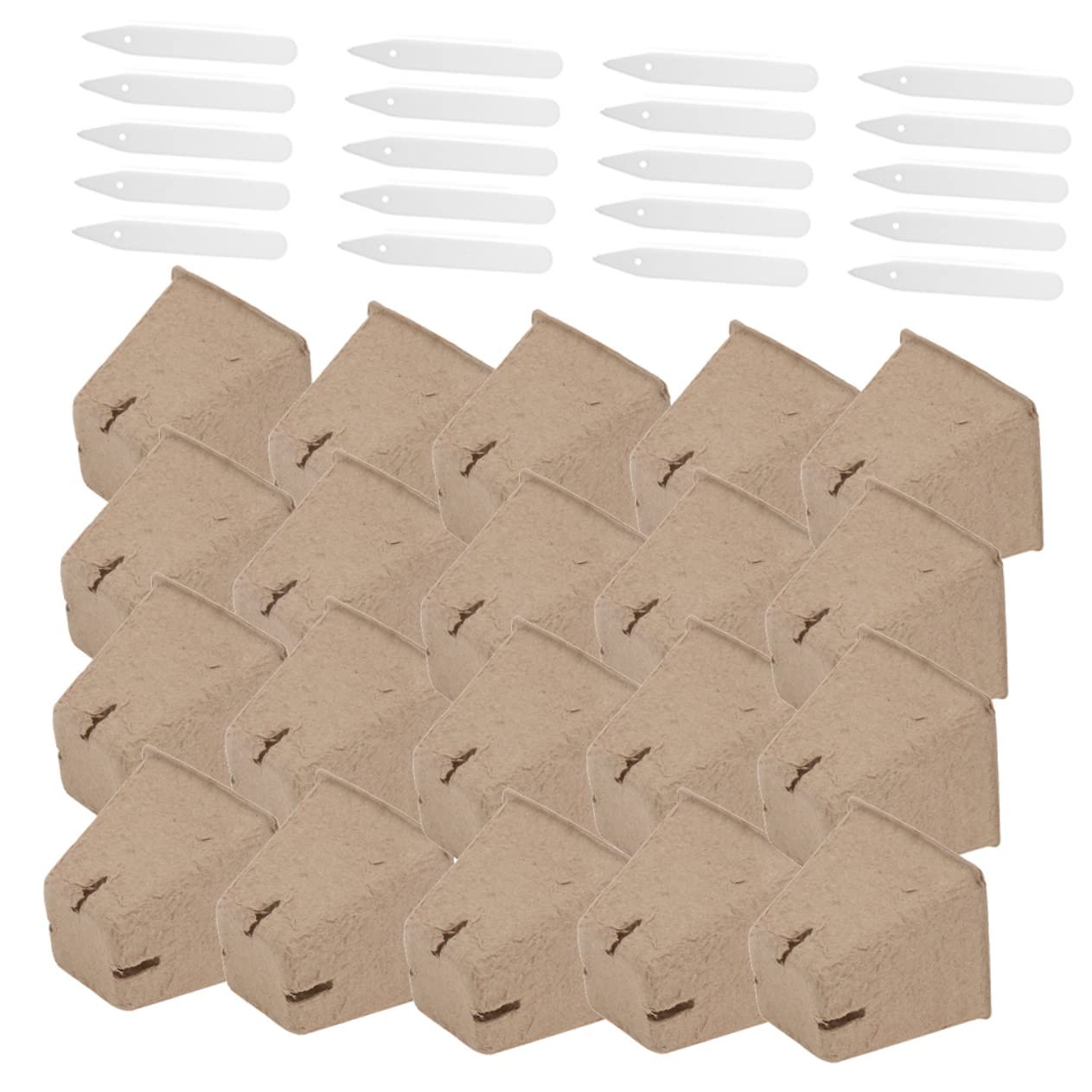 Biodegradable Peat Pots for Seedlings - 3 Pack Eco-Friendly Paper Pulp Plant Nursery Cups for Vegetables, Herbs & Flowers | Perfect for Indoor Gardening, Greenhouses & Sustainable Planting