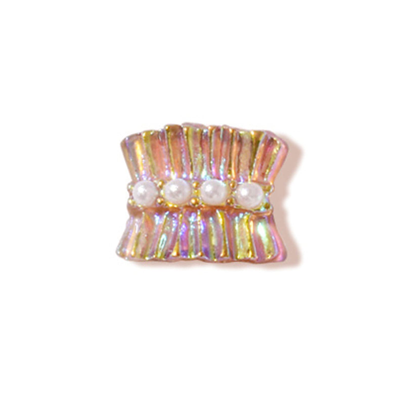 3Pcs Christmas Nail Art Stickers - DIY Resin Pearl Nail Decals for Salon & Home Use | Perfect for Holiday Nail Designs, Party Manicures & Gift Giving