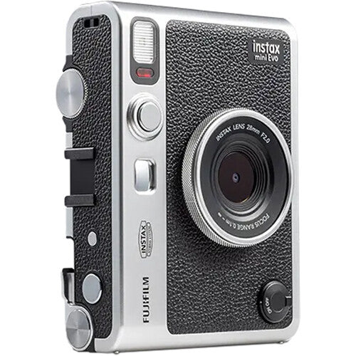 Fujifilm Instax Mini EVO Instant Hybrid Camera - Black | Instant Print & Digital Photos | Perfect for Travel, Parties & Memory Keeping