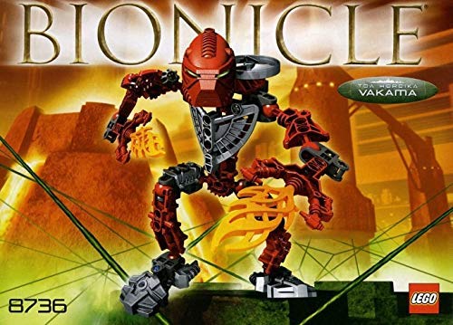 **LEGO Bionicle Toa Hordika Vakama Building Set (8736) – Red Hero Action Figure for Kids & Collectors – Perfect for Play, Display & Gifts**