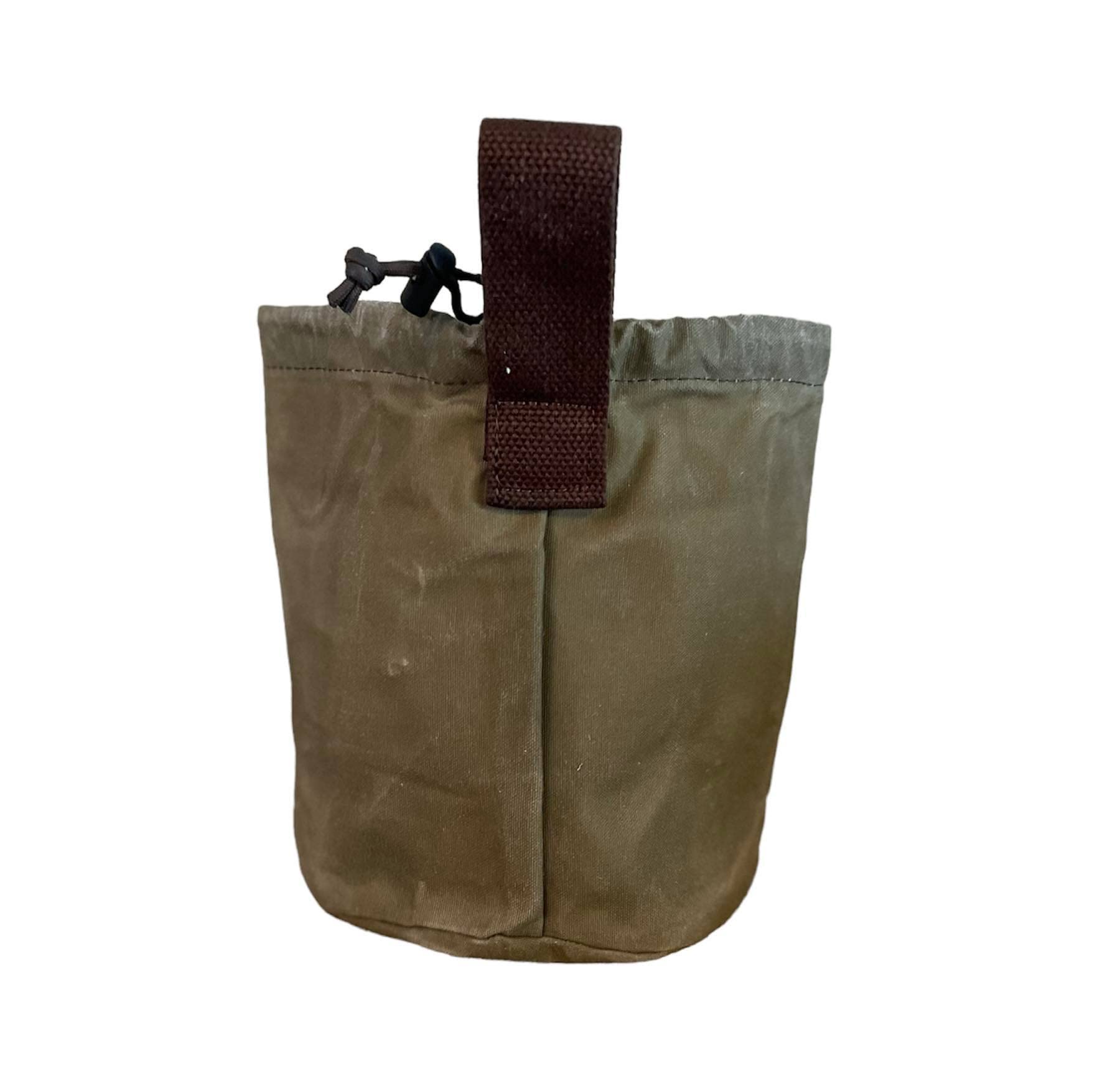 Bush Pot Bag - Durable Waxed Canvas Foragers Pouch for Camping, Bushcraft Cooking & Mushroom Collecting | Outdoor Gear for Hiking, Backpacking & Survival Scenarios