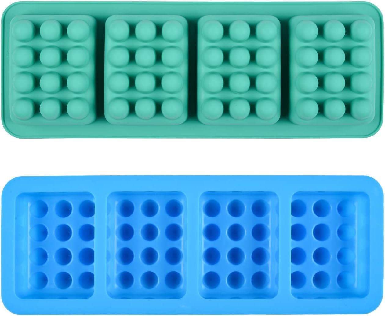 APSAMBR 4-Cavity Rectangle Silicone Soap Molds - Food Grade, BPA Free Soap Making Trays for DIY Bar Soap, Massage Bars & Scalp Molds | Perfect for Handmade Soap Crafting, Spa Treatments & Gift Making