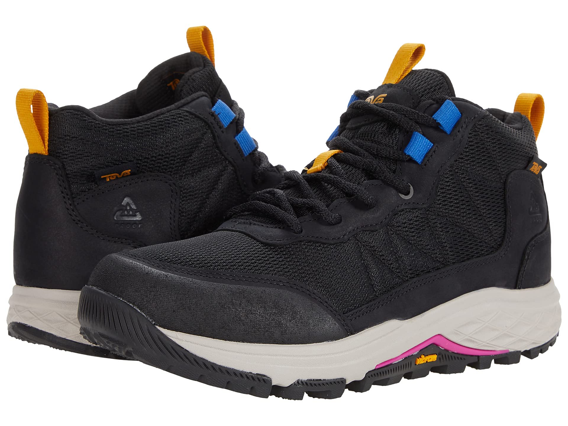 TEVA Women's Ridgeview Mid Waterproof Hiking Boots - Durable & Breathable for Outdoor Adventures, Trail Walking & Camping
