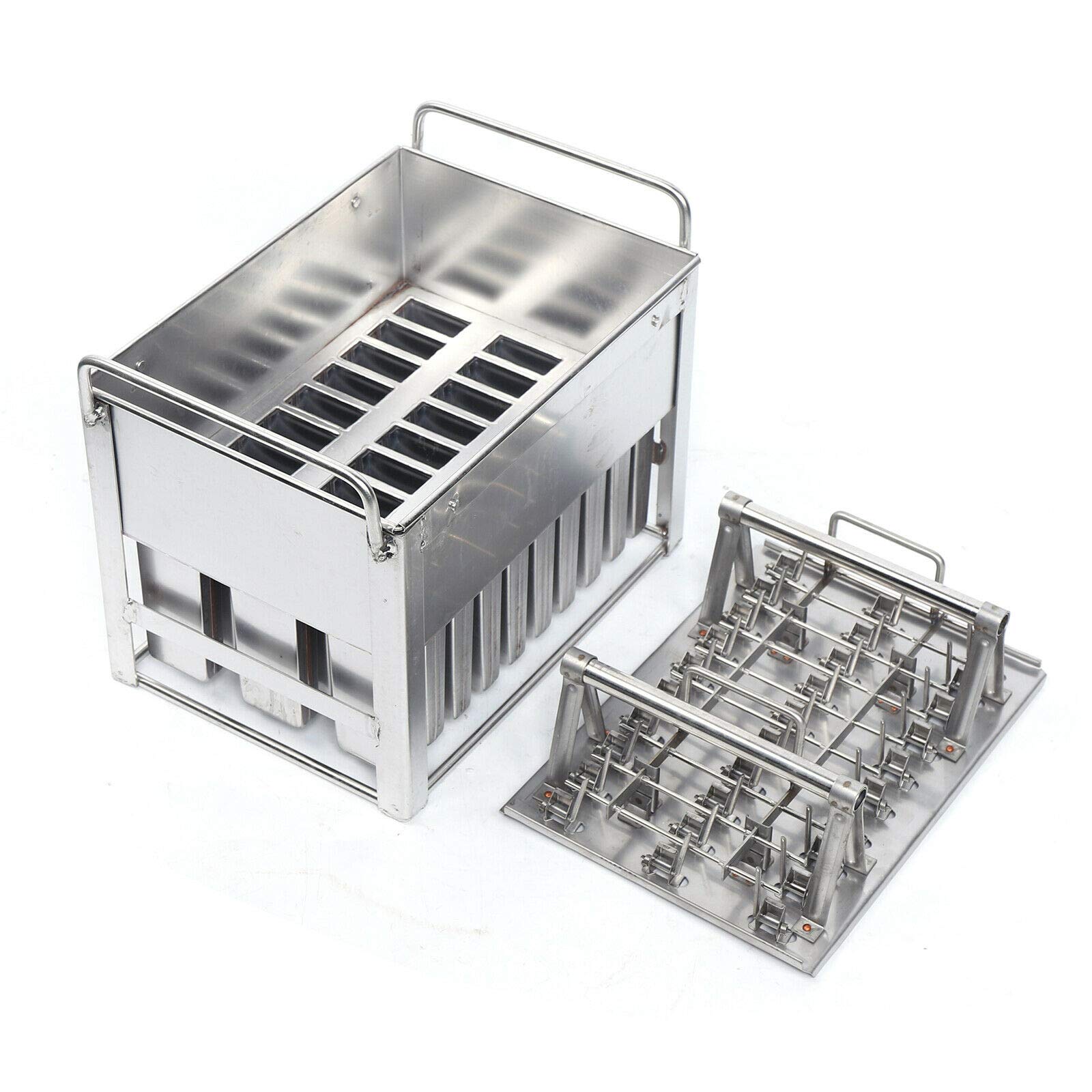 Premium Stainless Steel Popsicle Molds 20Pcs - Commercial Grade Ice Pop Maker Kit for DIY Homemade Popsicles - BPA Free, Reusable & Durable (Model B) - Perfect for Summer Treats, Kids Snacks, and Party Desserts