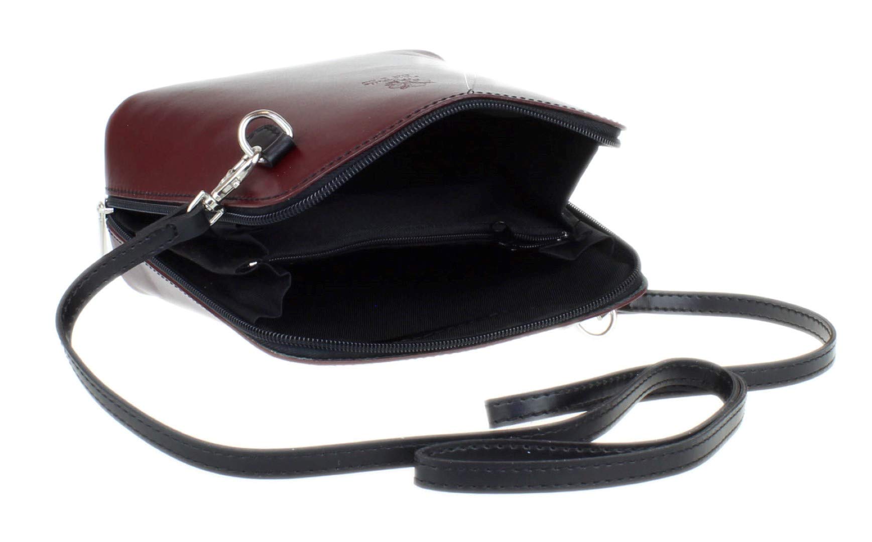Stylish Genuine Leather Crossbody Bag for Women - Small Italian Metallic Shoulder Purse by Vera Pelle | Perfect for Everyday Use, Date Nights & Travel Accessories