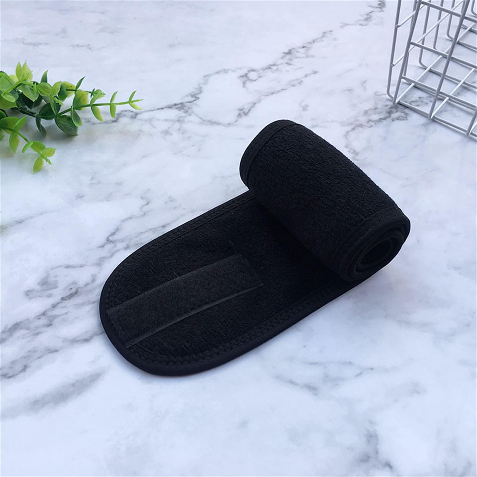 **Soft Microfiber Wrist Wash Towel with Adjustable Strap & Facial Headband - Absorbent Bath & Spa Towel for Gentle Cleansing (Grey, One Size) - Perfect for Skincare, Makeup Removal & Sensitive Skin Care**
