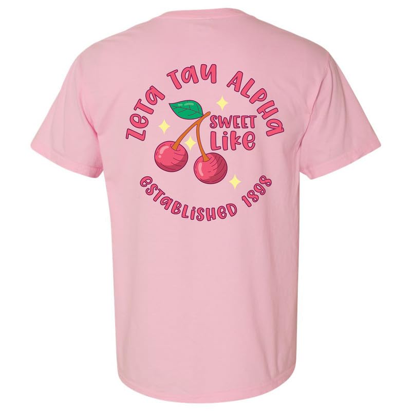 Zeta Tau Alpha Comfort Colors T-Shirt | Soft Vintage Sorority Tee for ZTA Sisters | Perfect for Greek Life Events, Campus Wear & Sisterhood Bonding