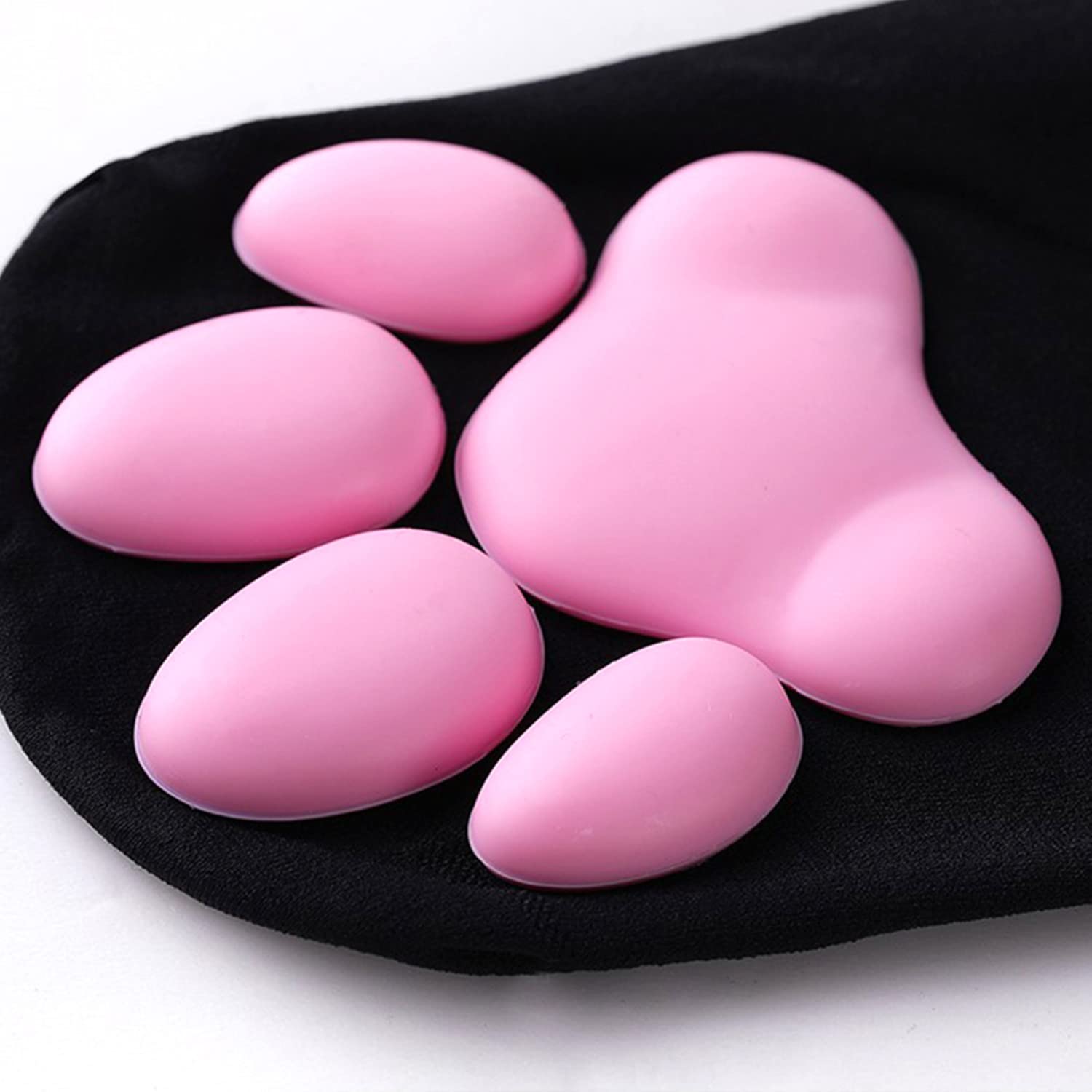 3D Cat Paw Socks for Women - Pink Thigh High Stocking Accessories, Cute DIY Cosplay Socks with Paw Pads (Stockings Not Included) - Perfect for Halloween Costumes, Anime Conventions & Kawaii Fashion