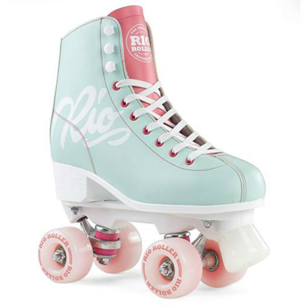 Rio Script Roller Skates for Women & Men - Outdoor & Indoor Quad Skates with Comfortable Boots - Perfect for Rink, Park, Street Skating and Fitness