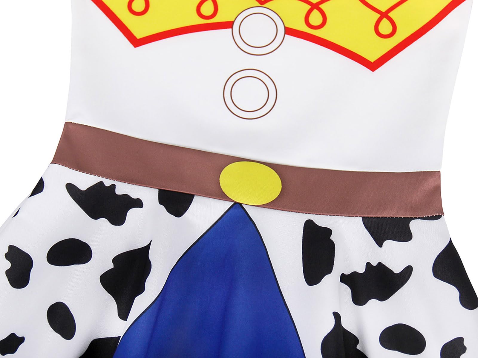 HenzWorld Jessie Cowgirl Costume for Girls - Play Dress Up Outfits, Princess Dresses for Birthday Party & Cosplay - Perfect for Halloween, Theme Parties & Role Playing Games