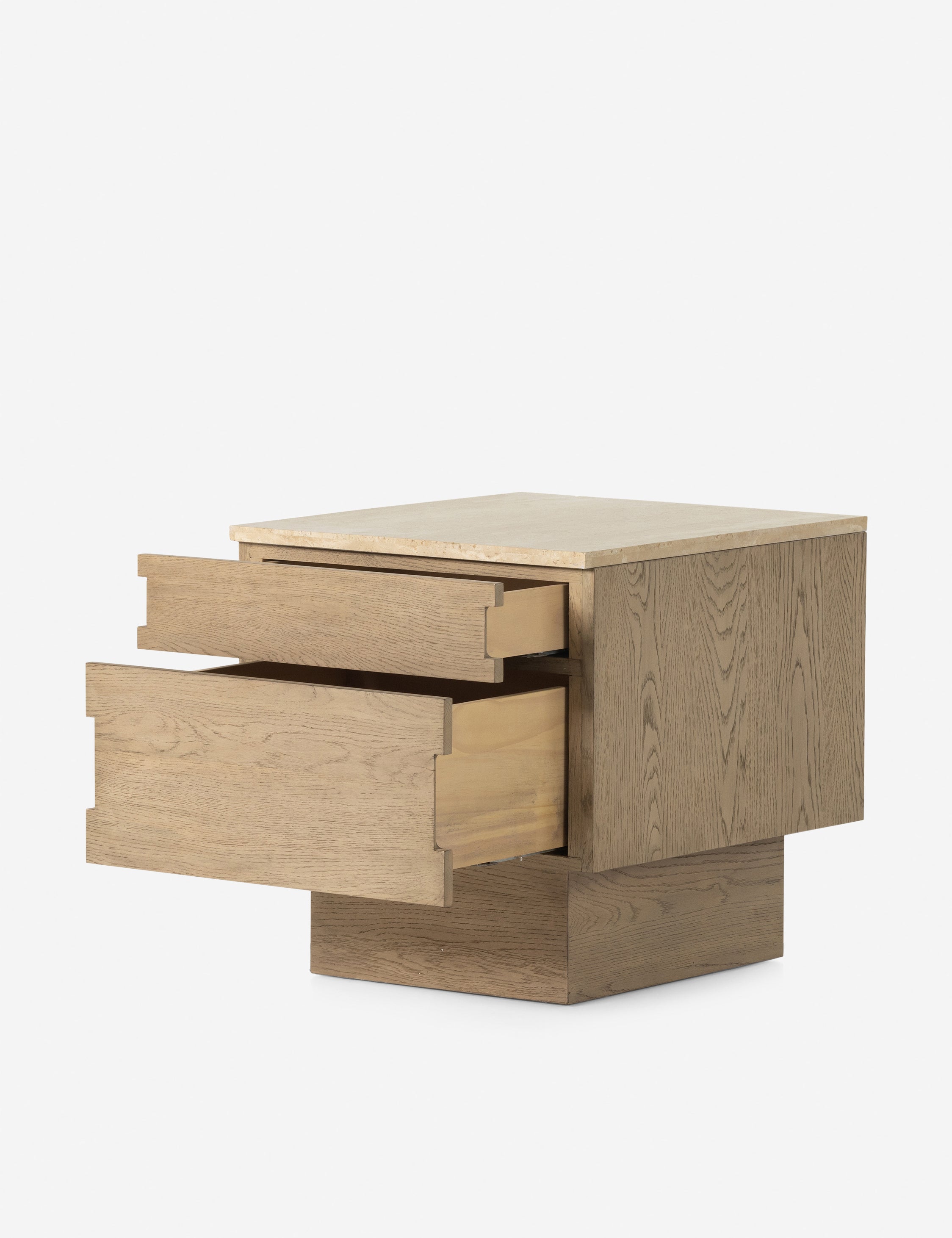 Modern Wooden Nightstand with 2 Drawers - Stylish Bedside Table for Bedroom, Living Room, or Guest Room - Perfect for Storage and Decor