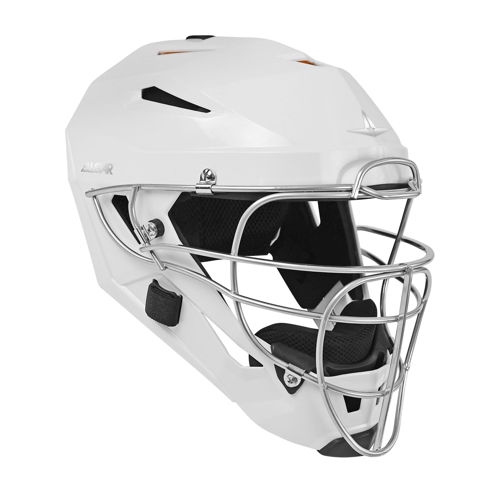 All-Star Adult PHX Paige Halstead Fastpitch Softball Catcher's Helmet - White - Perfect for Baseball Games, Training & Youth Sports Safety Protection