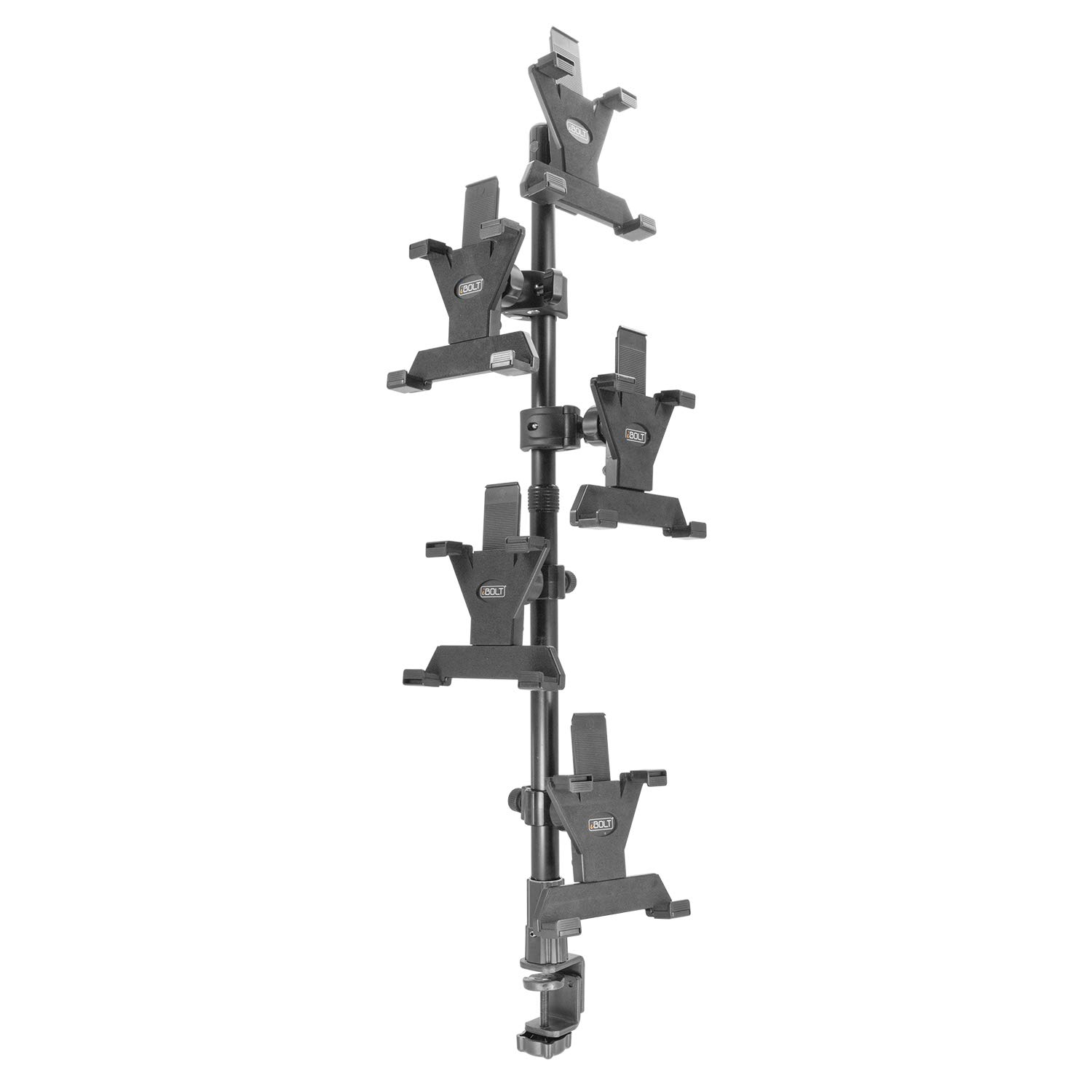 iBOLT TabDock POS Tablet Stand Mount with 5 Tablet Holders - Compatible with 7-10 Inch Tablets for Delivery Apps (DoorDash, Uber Eats, Postmates) - Perfect for Restaurants, Retail Stores & Food Delivery Businesses