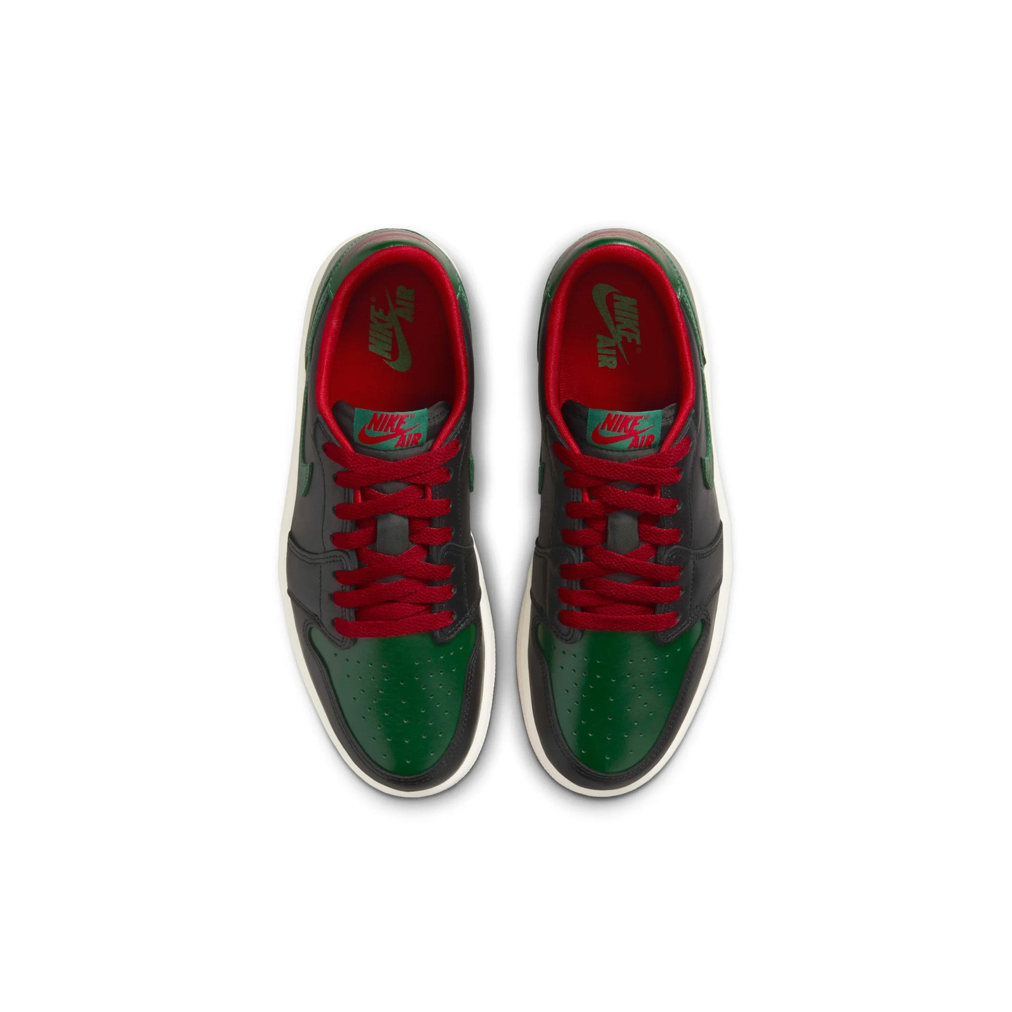 Air Jordan 1 Retro Low OG 'Gorge Green Varsity Red' Women's Sneakers (2024) - Stylish Casual & Streetwear Fashion for Everyday Wear