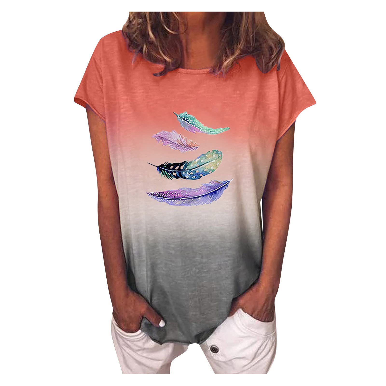 Women's White Linen Sleeve Shirt Top - Breathable Loose Casual T-Shirt for Beach, Summer & Everyday Wear