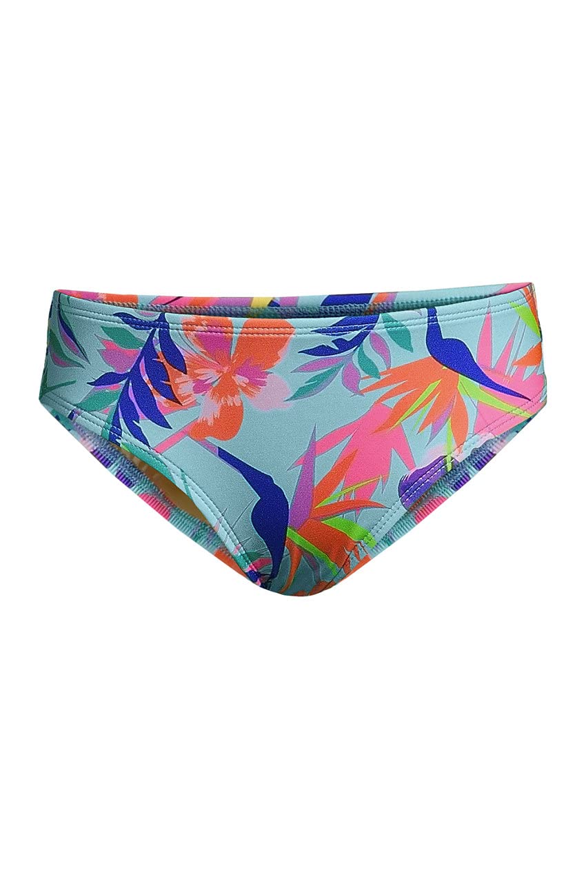 Lands' End Girls Slim Fit Swim Bikini Bottoms - Comfortable & Stylish Swimwear for Kids, Perfect for Pool, Beach & Summer Water Activities