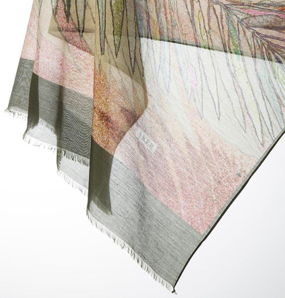 Aker Silk Cotton Patterned Hijab Shawl #7344 452 - Soft & Breathable Muslim Headscarf for Women - Perfect for Daily Wear, Prayer, and Special Occasions