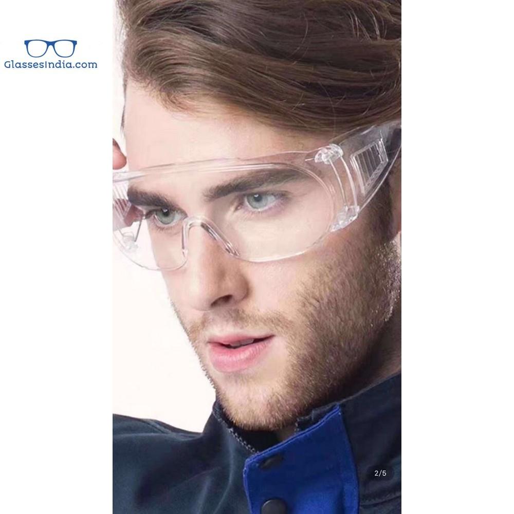 Protective Safety Goggles - Clear Lens, Wide Vision, Adjustable & Lightweight for Chemical Splash Protection - Ideal for Lab Work, DIY Projects & Industrial Safety