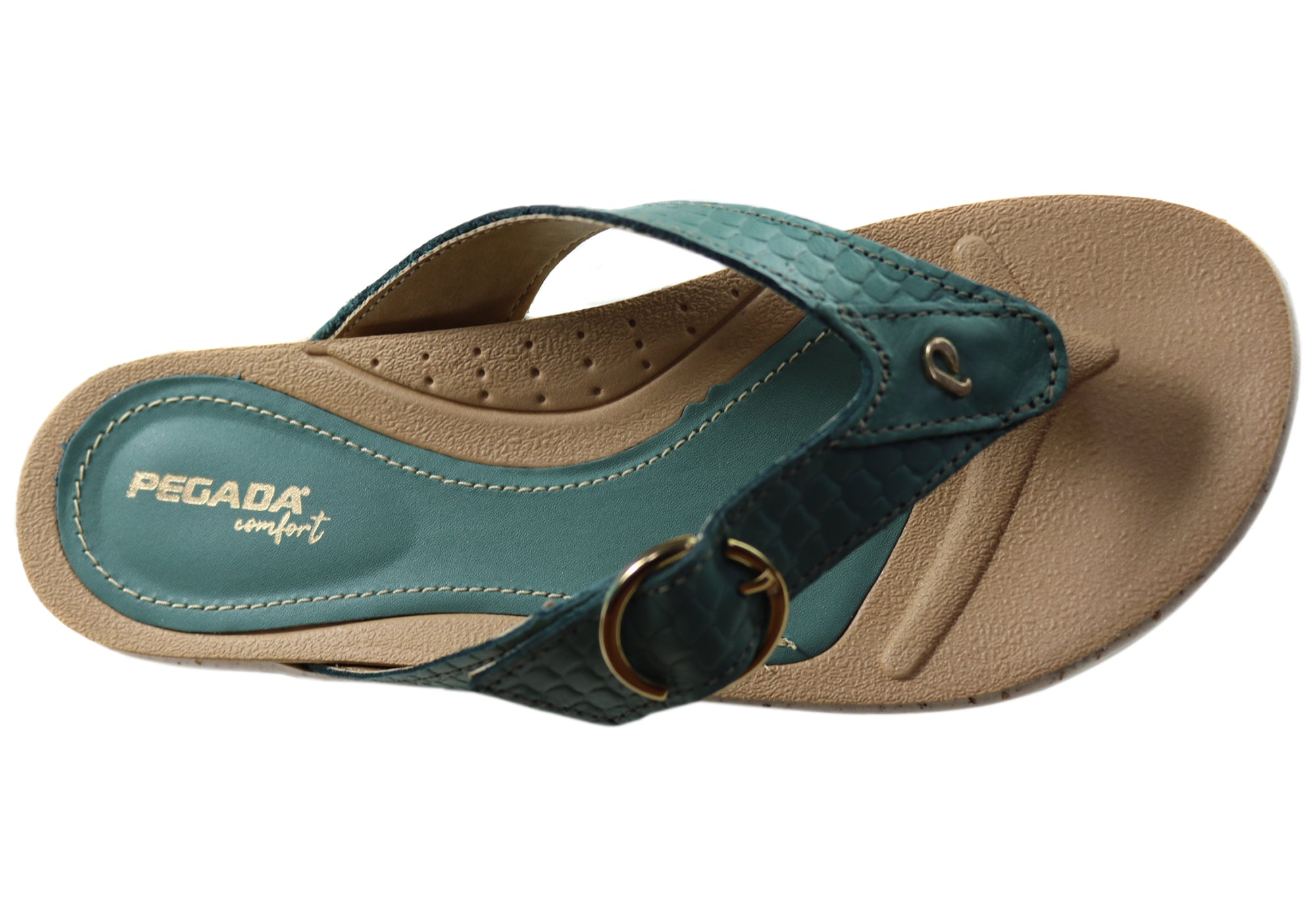 Pegada Explora Women's Comfort Leather Thong Sandals - Made in Brazil - Perfect for Beach, Vacation & Summer Outfits