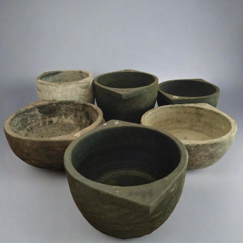 Premium Treated Soapstone Cookware Kalchatti - Traditional Indian Stone Pot for Healthy Cooking, Perfect for Stews, Curries & Slow Cooking