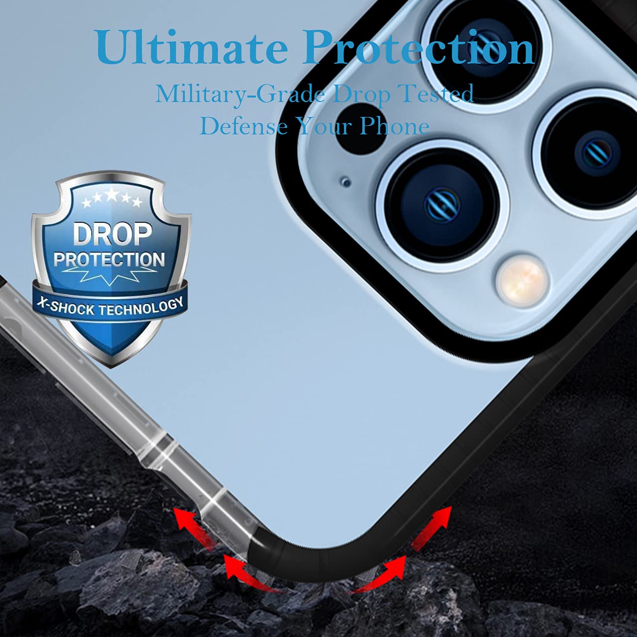 Custom iPhone 13 Pro Max Phone Case with Personalized Photo/Text - Anti-Scratch Shockproof TPU Cover (Black) | Perfect for Everyday Protection & Unique Gifts