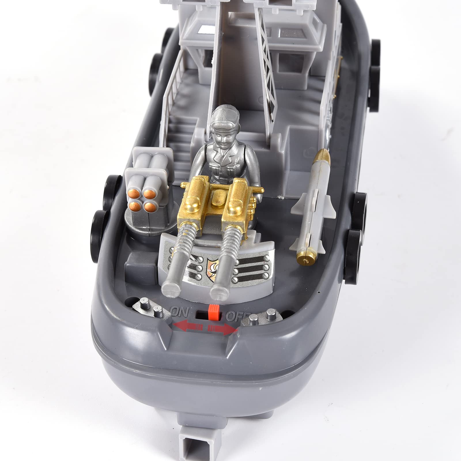 Pool Warship Toy Boat - Kids Bath Toys, Large Aircraft Carrier Battleship for Bathtub & Pool Play | Fun Water Play Gift for Boys & Girls | Perfect for Indoor & Outdoor Water Activities
