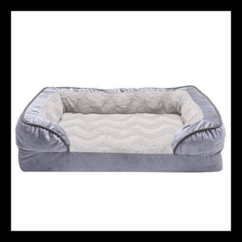 Sofa - Plush & Velvet Waves (Granite Gray)